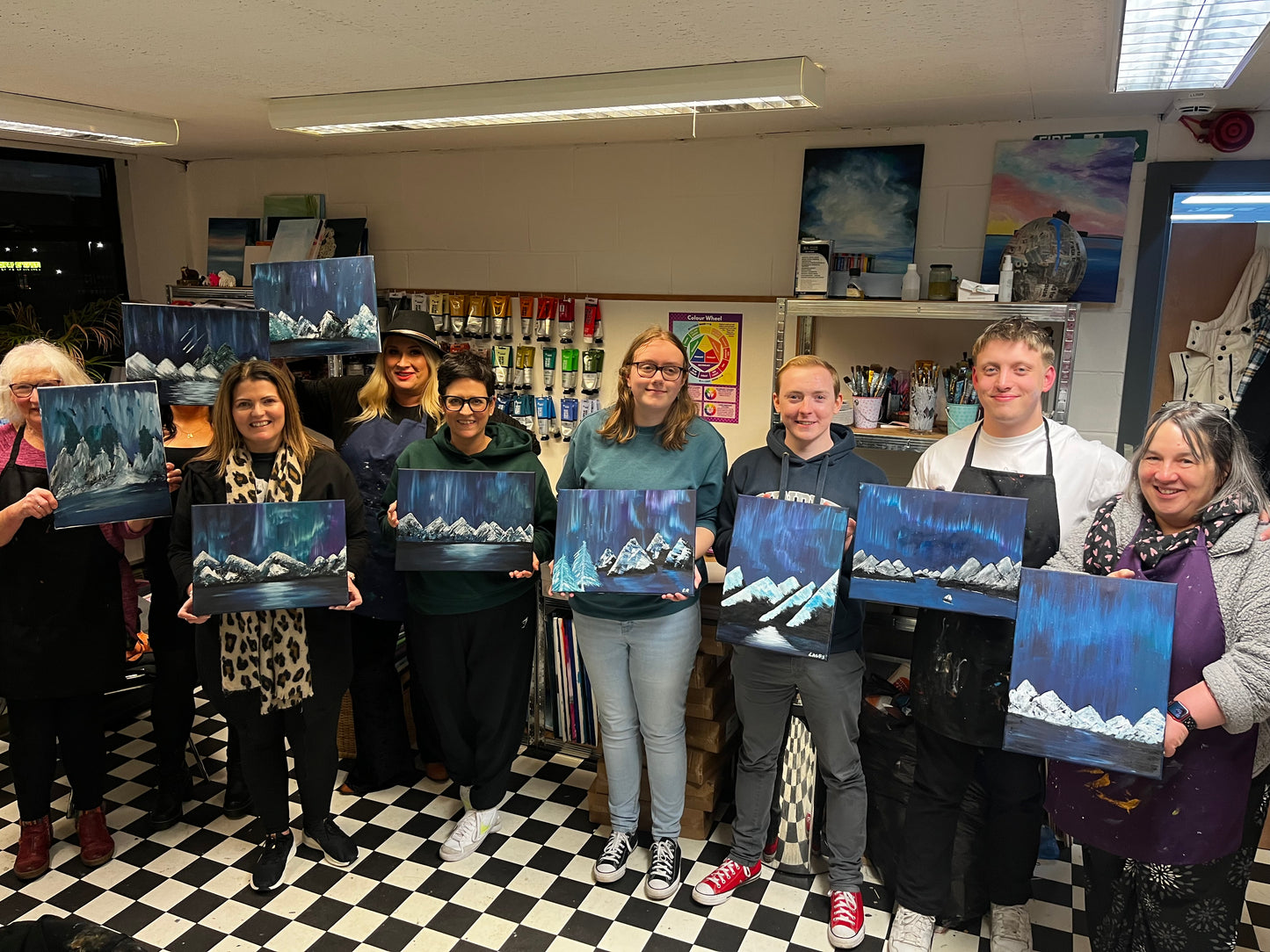 Northern Lights Paint and Sip Friday 29 January 7pm