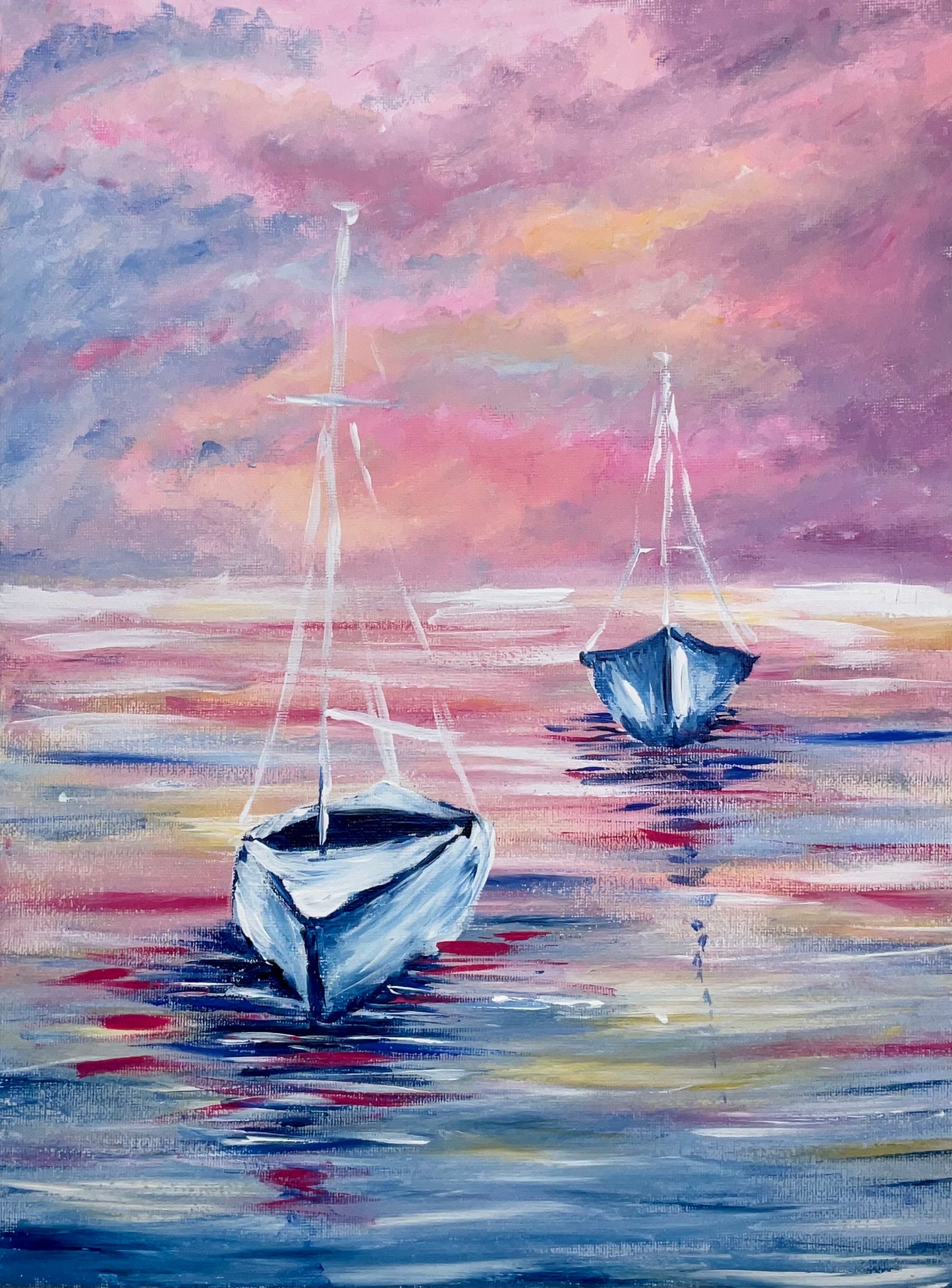 Boats on the Water Paint and Sip Friday 8 August 7pm