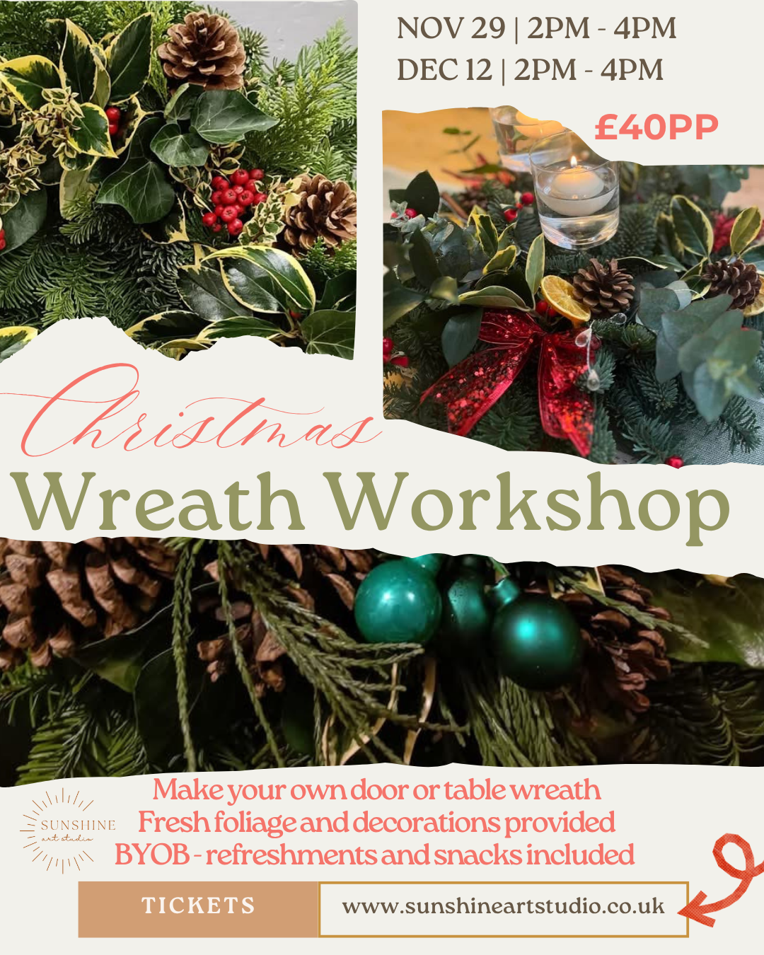 Christmas Wreath Workshop