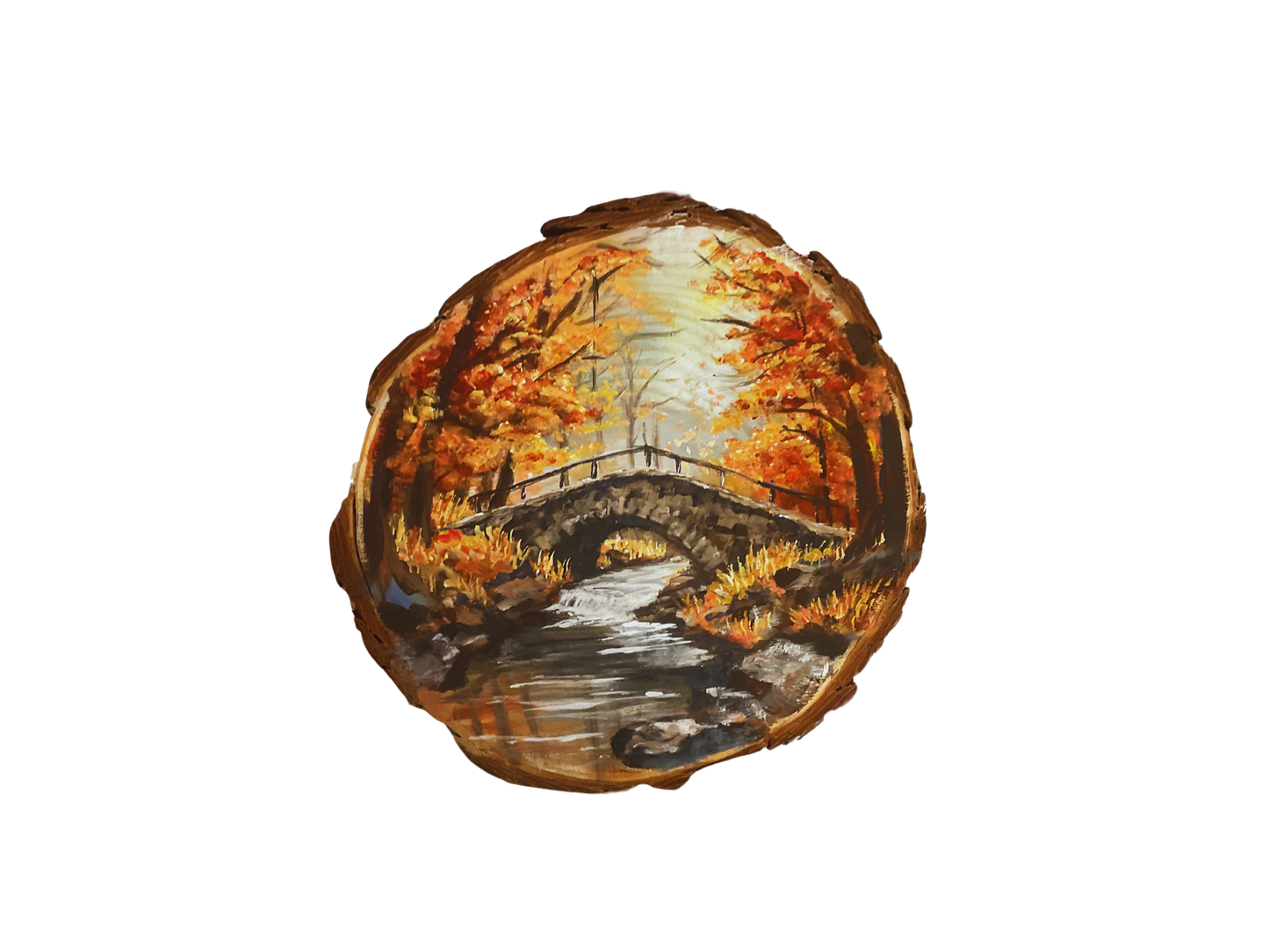 Autumn Wood Slice Paint and Sip Saturday 18 October 2pm