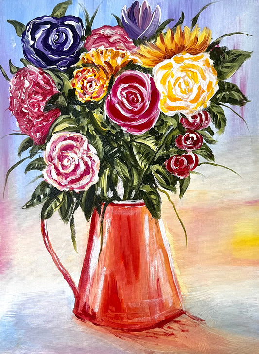 June 7th 7pm Summer Flowers Paint and Sip