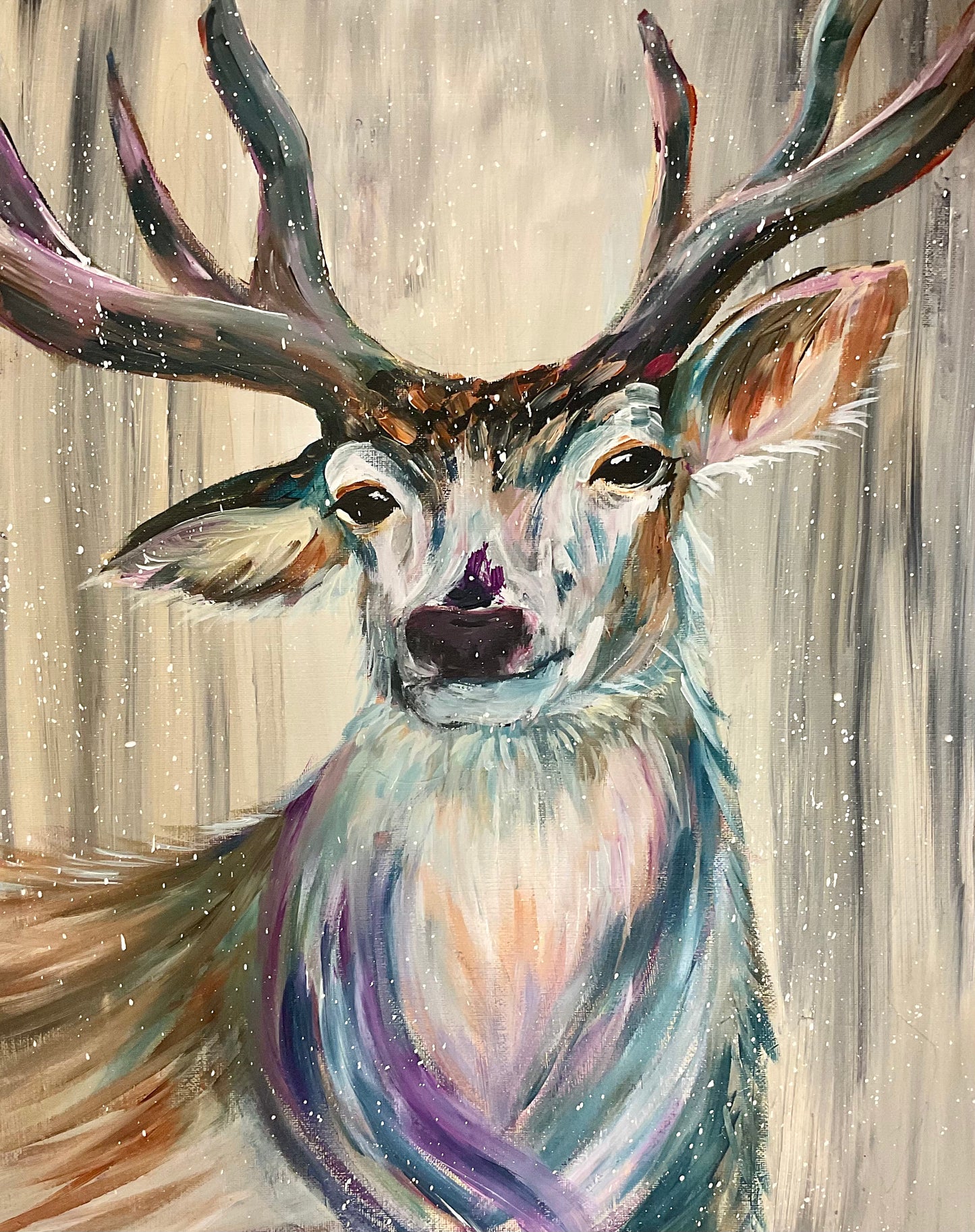 Saturday 9th November 5pm - Snowy Stag Paint and Sip