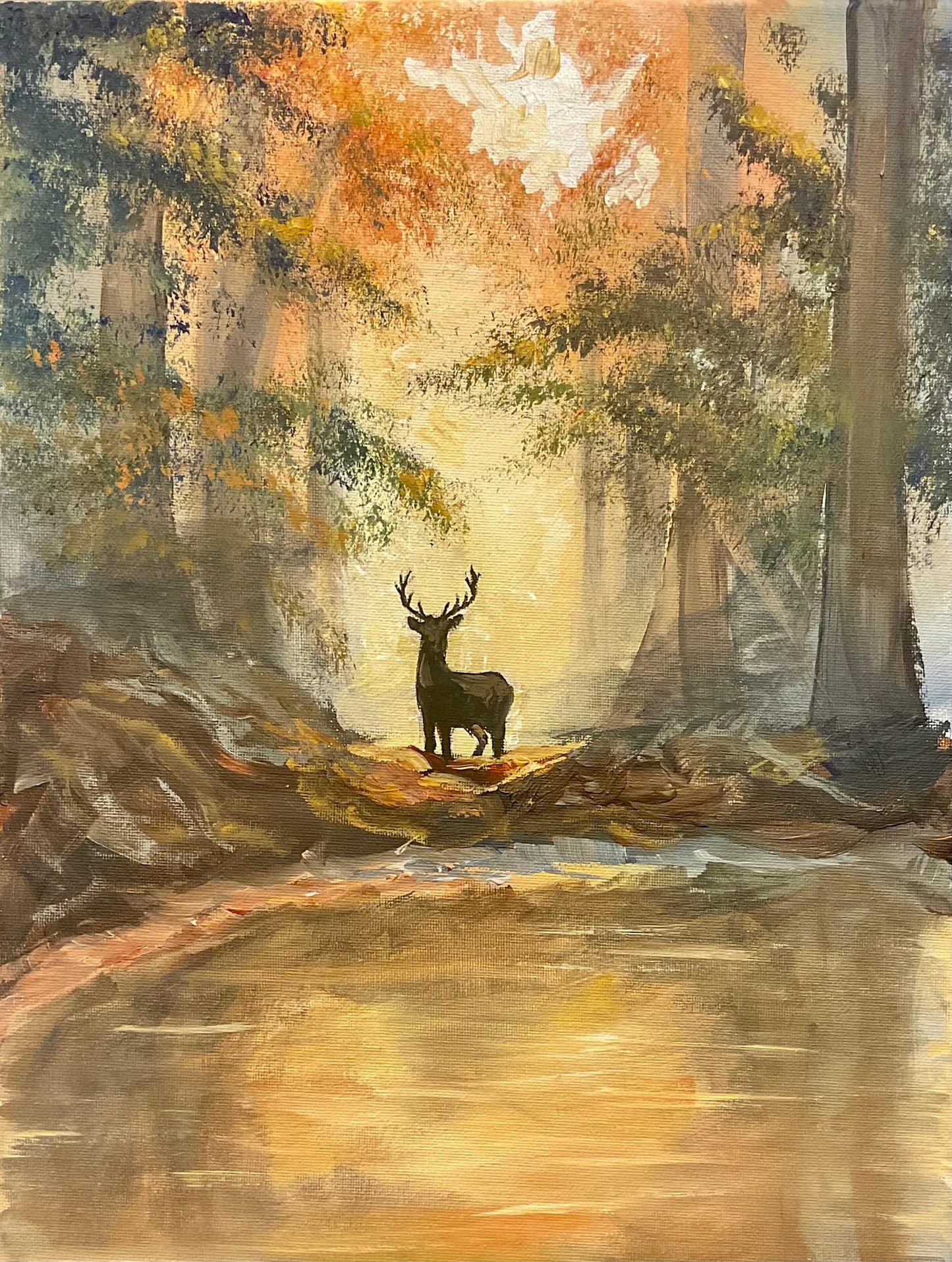 Autumn Stag Paint and Sip Saturday October 11th 5pm