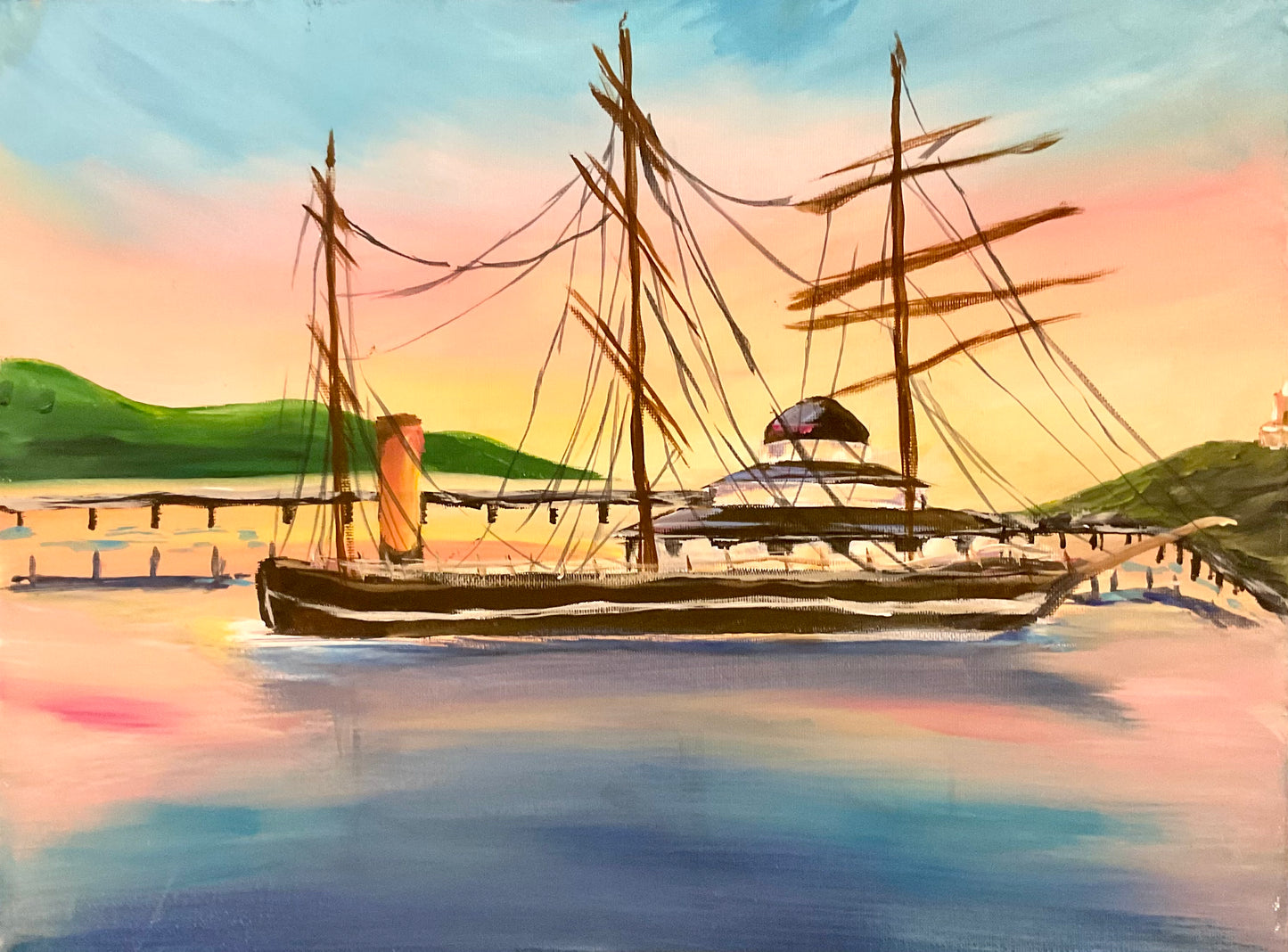 Dundee Waterfront Paint and Sip Friday 03 July 7pm